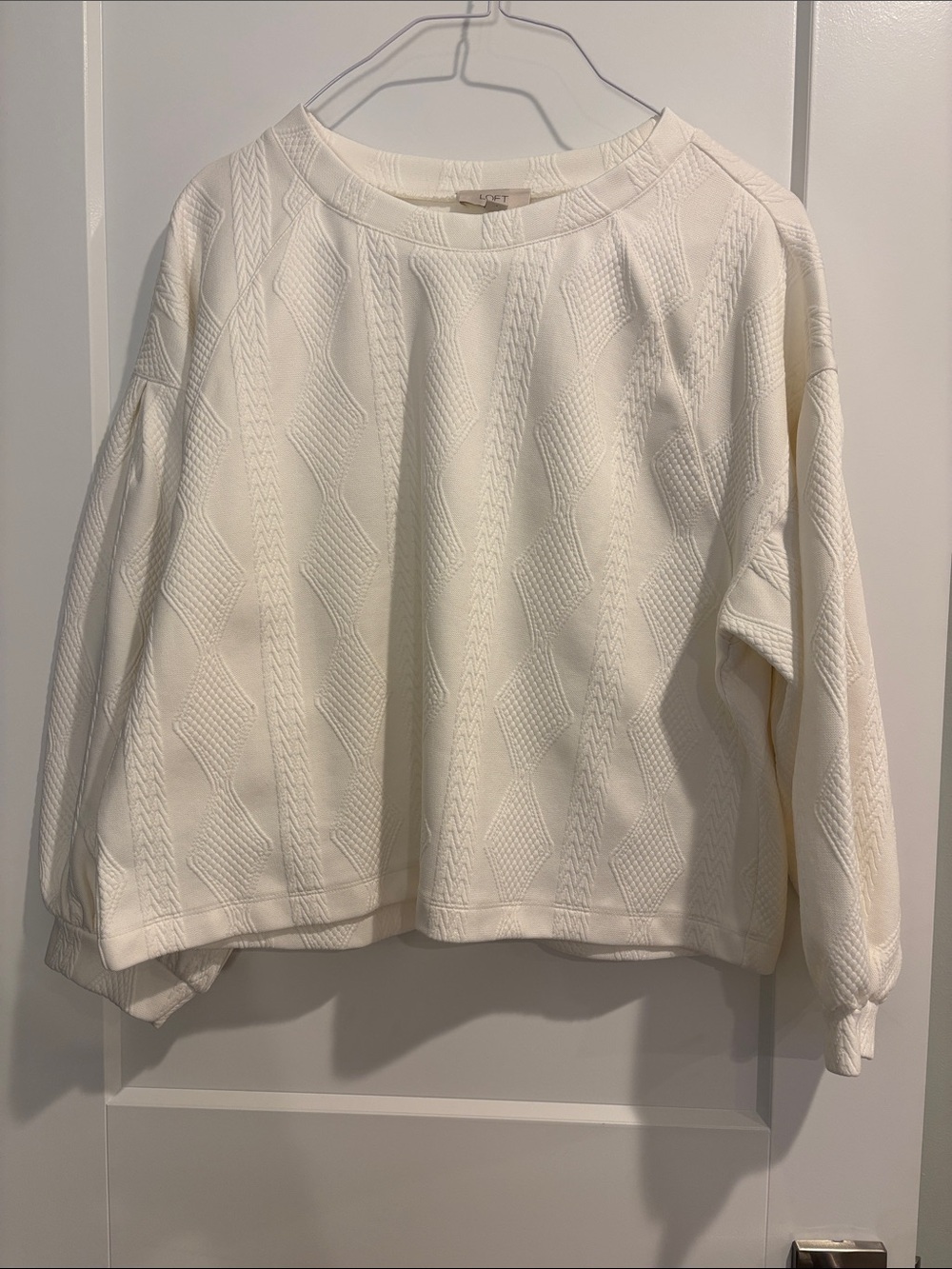 LOFT Outlet Women’s Puff Long Sleeve Shirt Large